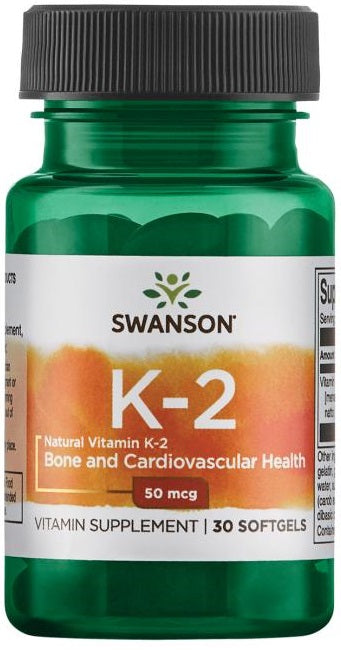 Swanson Vitamin K-2 Natural - 100mcg - 30 softgels