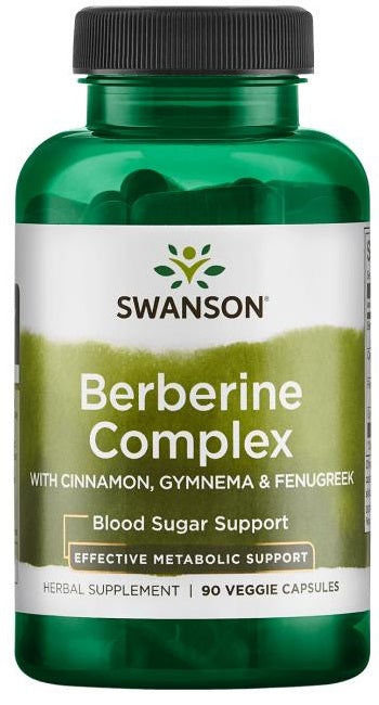 Swanson Berberine Complex with Cinnamon Gymnema & Fenugreek - 90 vcaps