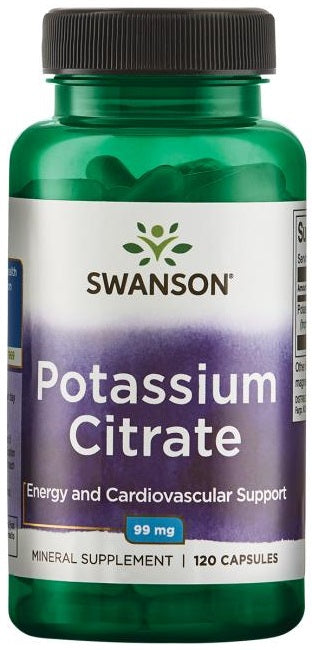 Swanson Potassium Citrate - 99mg - 120 caps