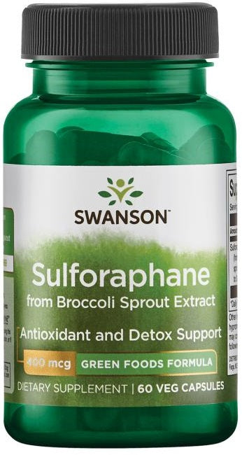 Swanson Sulforaphane from Broccoli Sprout Extract - 400mcg - 60 vcaps