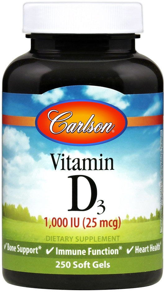 Carlson Labs Vitamin D3 - 1000 IU - 250 softgels