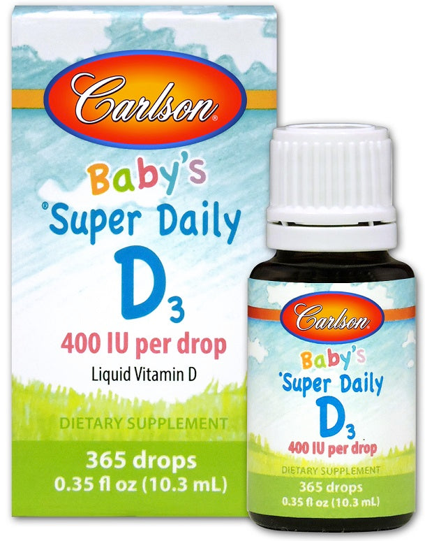 Carlson Labs Baby's Super Daily D3 - 400 IU - 10 ml.