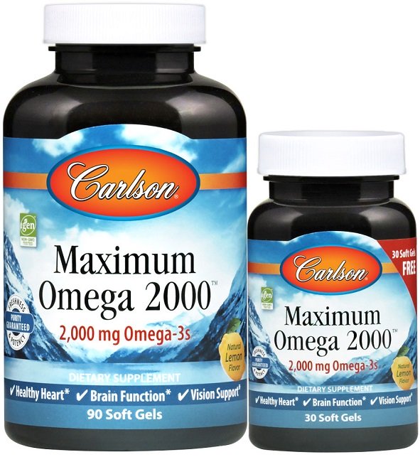 Carlson Labs Maximum Omega 2000 - 60 softgels