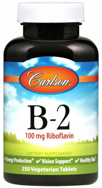 Carlson Labs Vitamin B-2 - 100mg - 100 vegetarian tablets