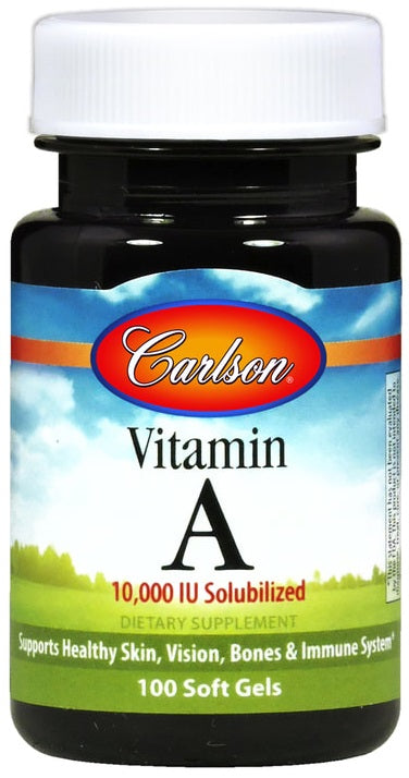 Carlson Labs Vitamin A Solubilized - 10 000 IU - 100 softgels