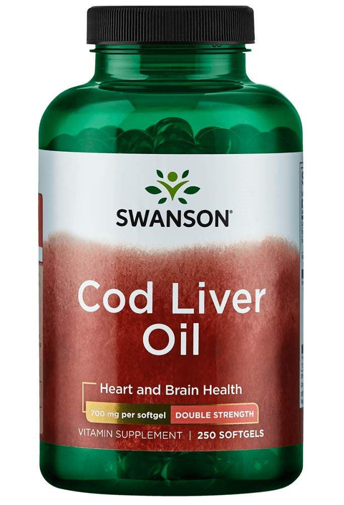 Swanson Cod Liver Oil - 350mg - 250 softgels