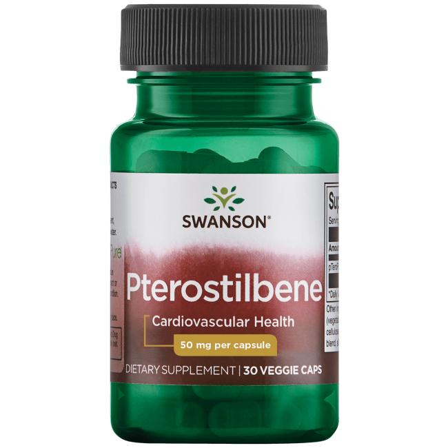 Swanson Pterostilbene - 50mg - 30 vcaps