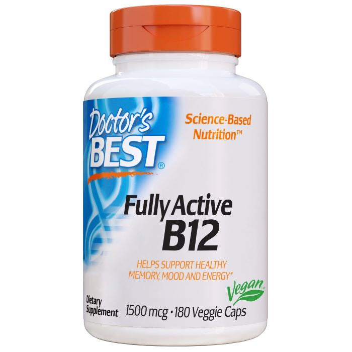 Doctor's Best Fully Active B12 - 1500mcg - 180 vcaps