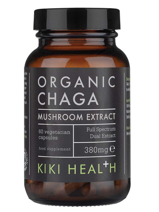 KIKI Health Chaga Extract Organic - 380mg - 60 vcaps