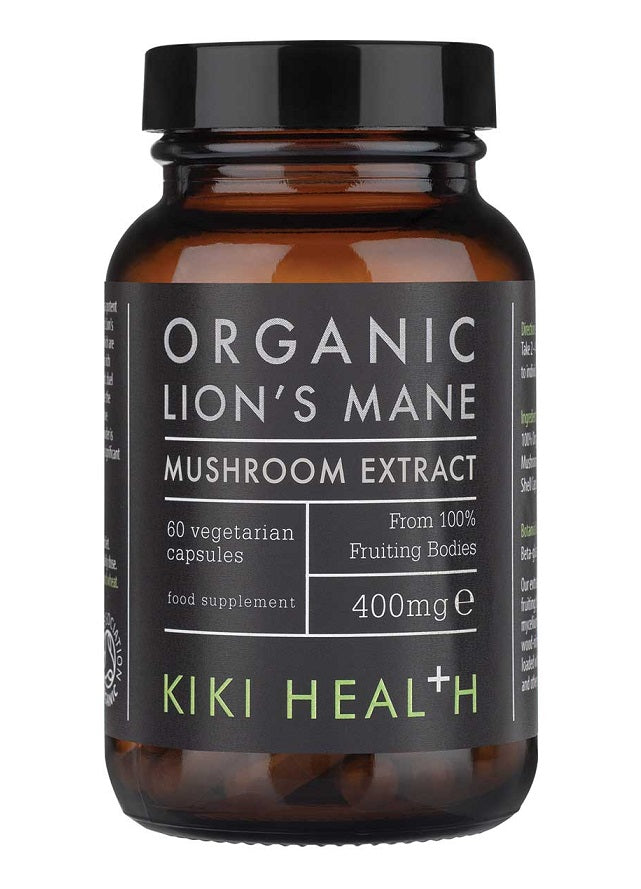 KIKI Health Lion's Mane's Extract Organic - 400mg - 60 vcaps