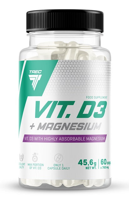 Trec Nutrition Vitamin D3 + Magnesium - 60 caps