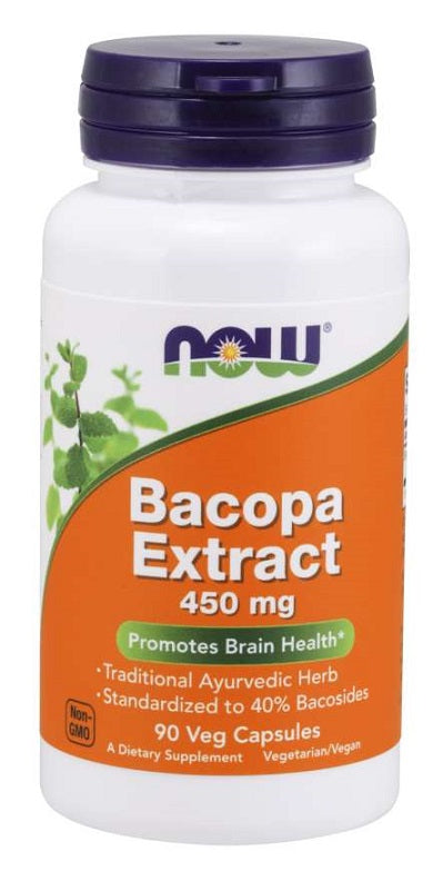 NOW Foods Bacopa Extract - 450mg - 90 vcaps