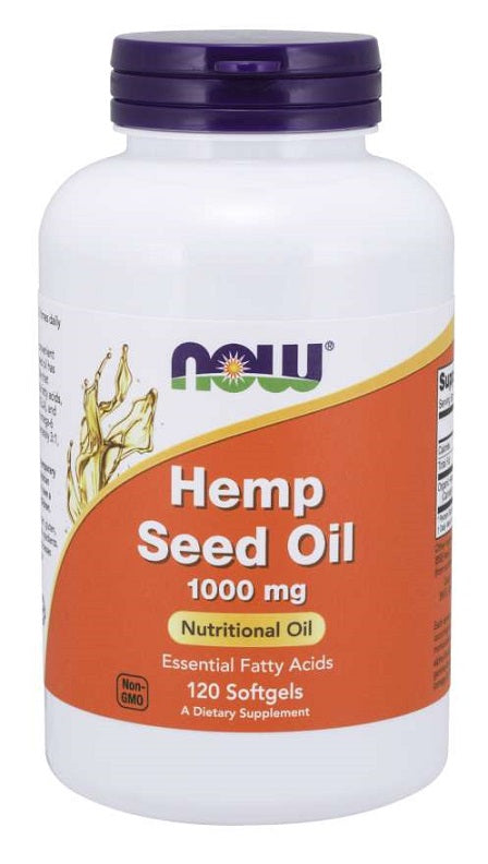 NOW Foods Hemp Seed Oil - 1000mg - 120 softgels