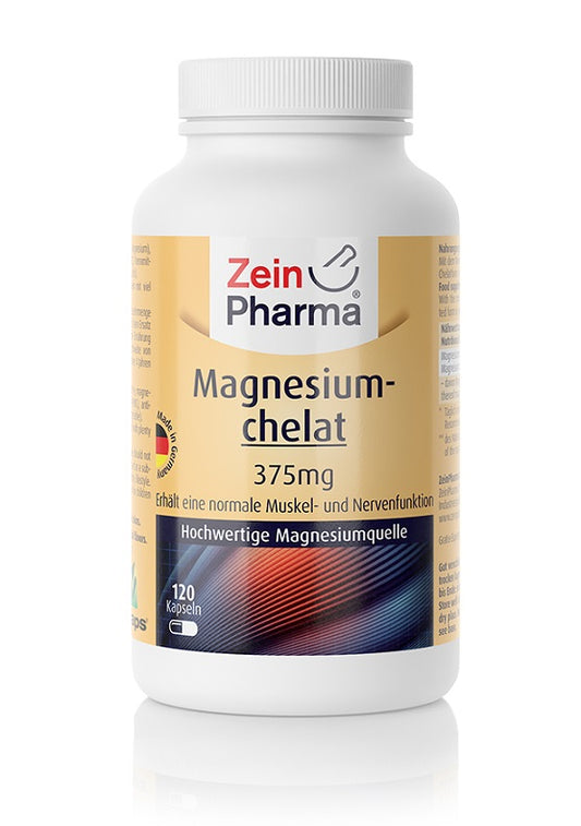 Zein Pharma Magnesium Chelate - 375mg - 120 caps
