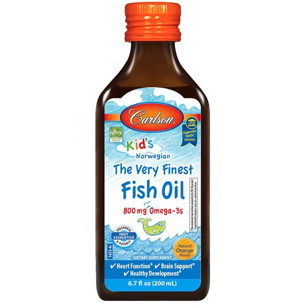 Carlson Labs Carlson Labs Kid's The Very Finest Fish Oil 800mg  - 200 ml.