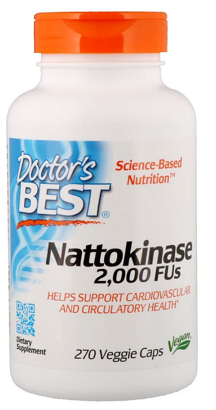 Doctor's Best Nattokinase - 2000 FUs - 270 vcaps