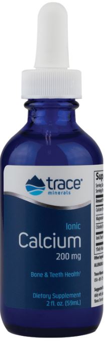 Trace Minerals Ionic Calcium - 200mg - 59 ml.
