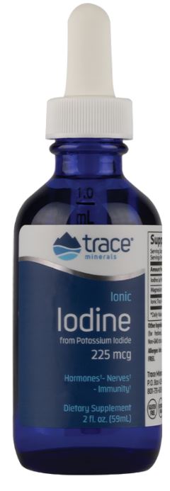 Trace Minerals Ionic Iodine  - 225mcg - 59 ml.