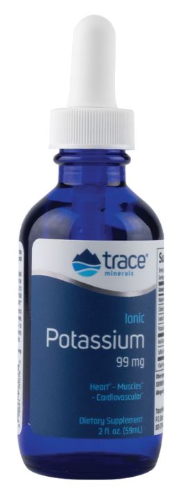 Trace Minerals Ionic Potassium - 99mg - 59 ml.
