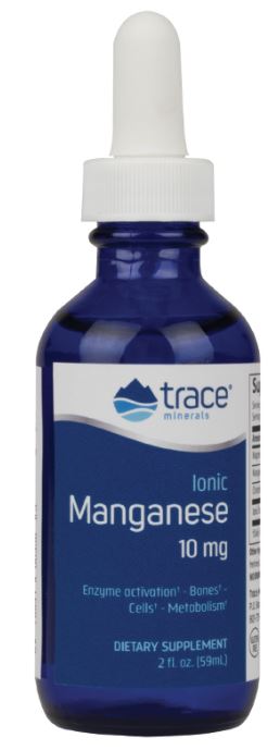 Trace Minerals Ionic Manganese - 10mg - 59 ml.