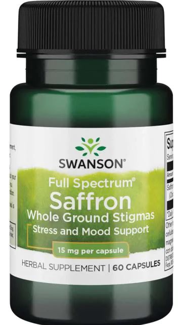 Swanson Full Spectrum Saffron - 15mg - 60 caps