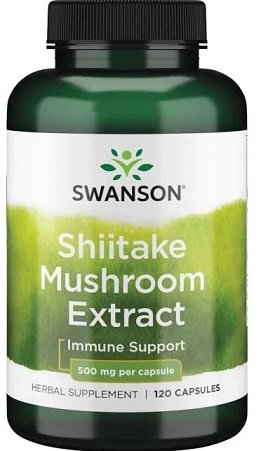 Swanson Shiitake Mushroom Extract - 500mg - 120 caps