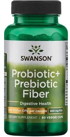 Swanson Probiotic+ Prebiotic Fiber - 60 vcaps