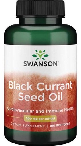 Swanson Black Currant Seed Oil - 500mg - 180 softgels