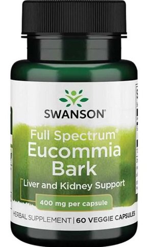 Swanson Full Spectrum Eucommia Bark - 400mg - 60 vcaps