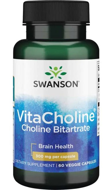 Swanson VitaCholine Choline Bitartrate - 300mg - 60 vcaps