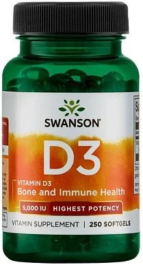 Swanson Vitamin D-3 - 1000 IU - 250 caps