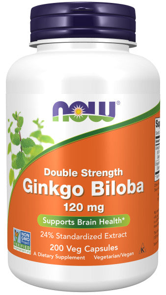 NOW Foods Ginkgo Biloba - 60mg - 120 vcaps