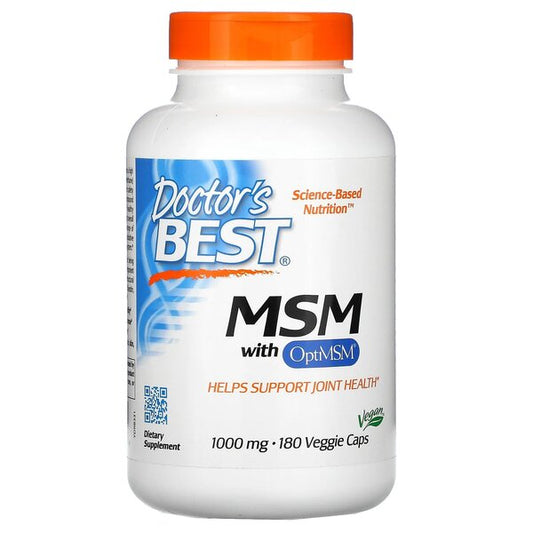 Doctor's Best MSM with OptiMSM Vegan - 1000mg - 180 vcaps