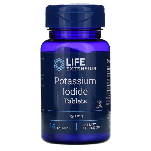 Life Extension Potassium Iodide Tablets - 130mg - 14 tabs