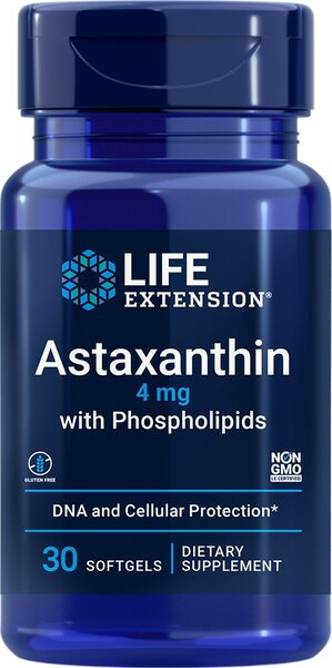 Life Extension Astaxanthin with Phospholipids - 4mg - 30 softgels