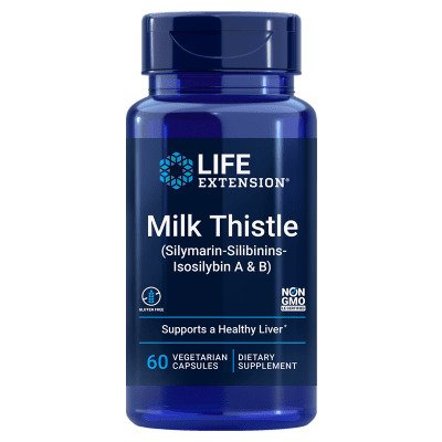 Life Extension Milk Thistle Silymarin-Silibinins-Isosilybin A & B - 60 vcaps