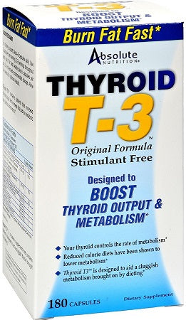 Absolute Nutrition Thyroid T3 - 180 caps