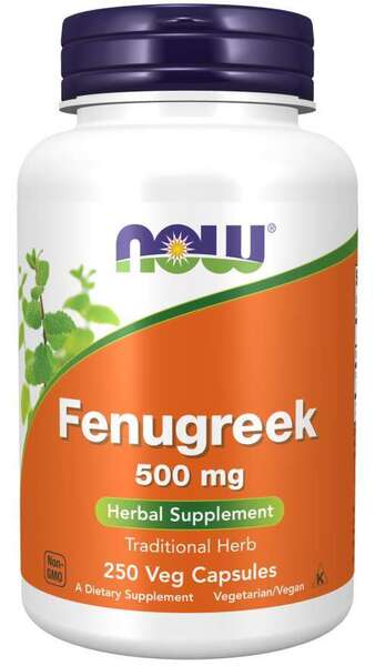 NOW Foods Fenugreek - 500mg - 250 vcaps