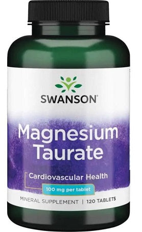 Swanson Magnesium Taurate - 100mg - 120 tablets