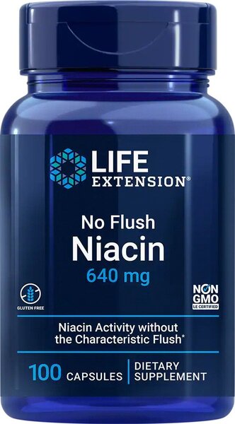 Life Extension No Flush Niacin - 100 caps