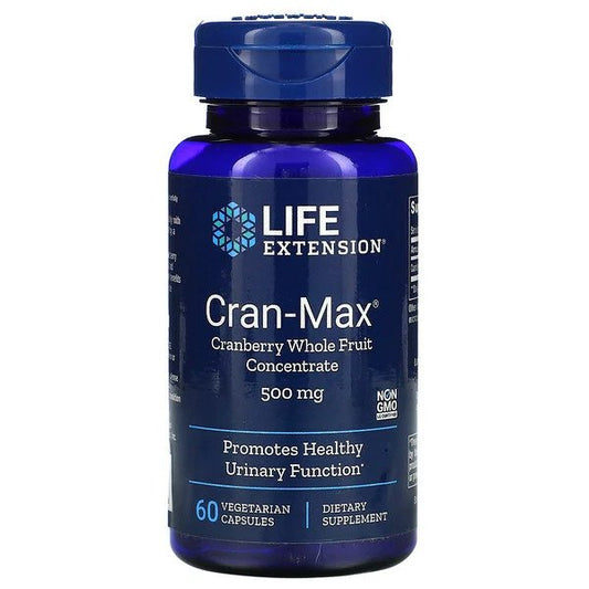 Life Extension Cran-Max Cranberry Whole Fruit Concentrate - 500mg - 60 vcaps