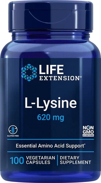 Life Extension L-Lysine - 620mg - 100 vcaps