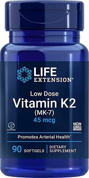 Life Extension Low Dose Vitamin K2 (MK-7) - 45mcg - 90 softgels