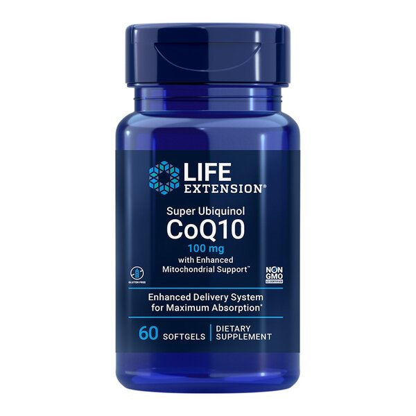 Life Extension Super Ubiquinol CoQ10 with Enhanced Mitochondrial Support - 100mg - 30 softgels