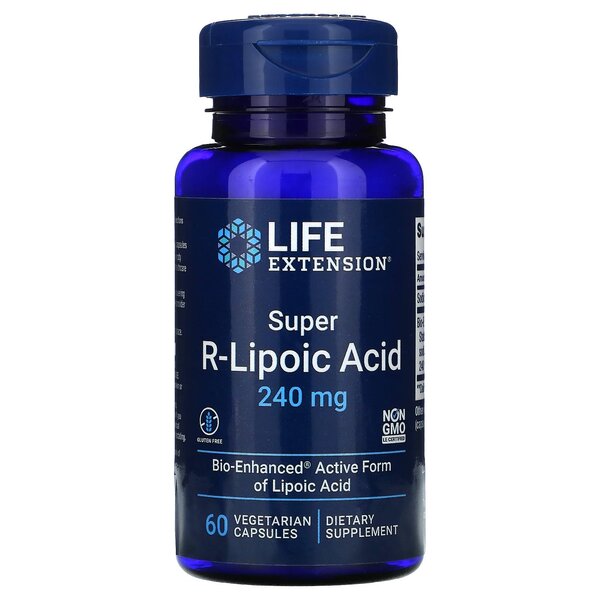 Life Extension Super R-Lipoic Acid - 240mg - 60 vcaps