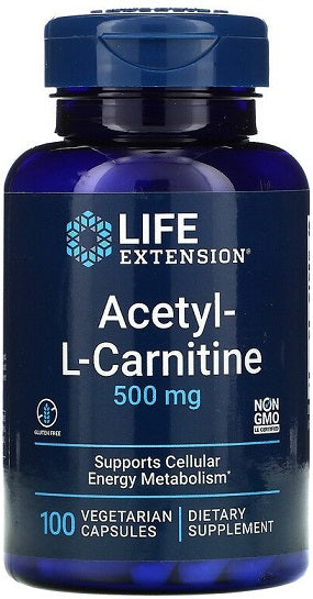 Life Extension Acetyl-L-Carnitine - 500mg - 100 vcaps