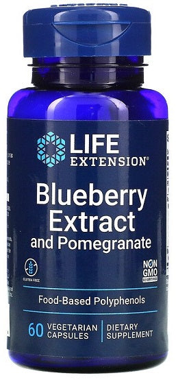 Life Extension Blueberry Extract with Pomegranate - 60 vcaps