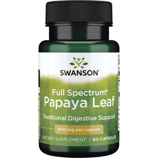 Swanson Full Spectrum Papaya Leaf - 400mg - 60 caps