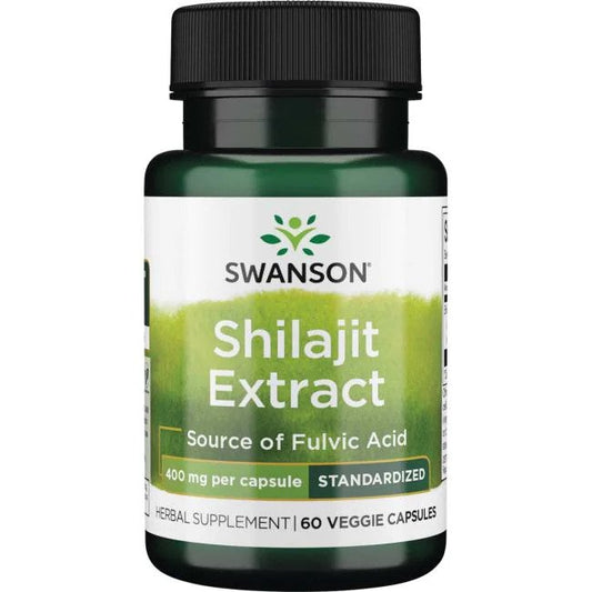 Swanson Shilajit Extract - 400mg - 60 vcaps