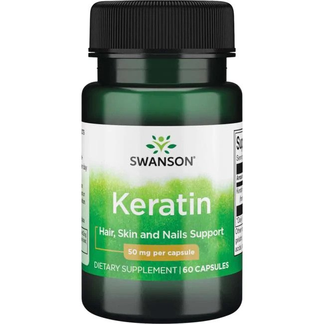 Swanson Keratin - 50mg - 60 caps